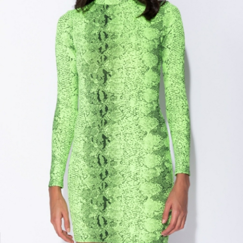 High Neck Bodycon Dress - Picture 3 of 3